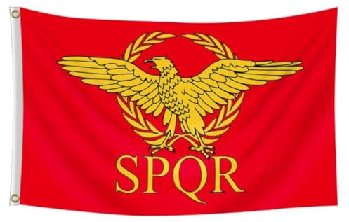 Flagge SPQR Römisches Reich Senat Adler 150 x 90 cm mit 2 Metallösen