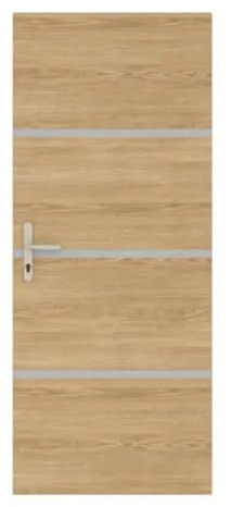 Nordlinger Pro Kit Rénovation Porte – 890546 – Bois FSC Mixte 70% – Chêne clair – Non encollé – Profilés alu – Rénovation intérieure