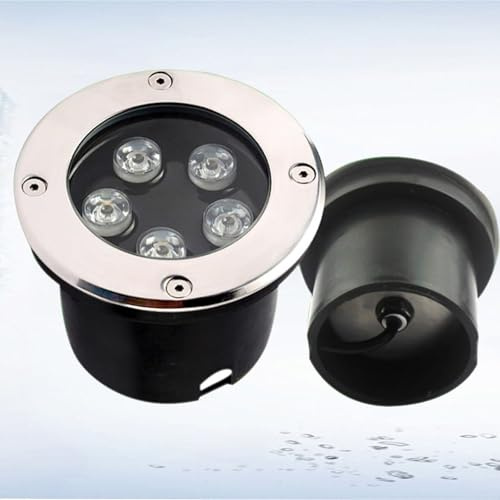 LuysmengEU Luces LED sumergibles for piscinas: luz impermeable, foco LED empotrable for exteriores de 12 V, iluminación subacuática IP68 for jardines, fuentes y piscinas.(Blue,12W)