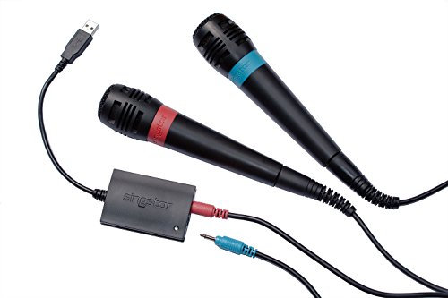 Micros Singstar filaires + récepteur pour PS2/PS3
