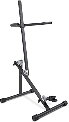 GEWA Soporte para contrabajo/bajo - Plegable - Altura ajustable 60-115 cm - Robusta construcción de acero - Negro
