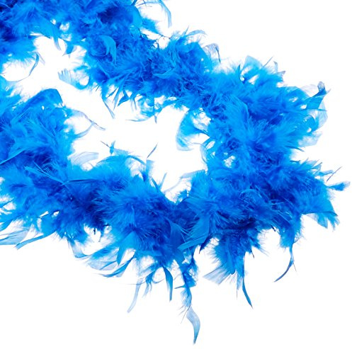 55g Marine Blue Feather Boa Costume Accessory