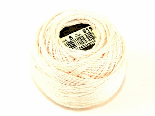 DMC Baumwoll-Perlgarn, Größe 8, 819, 10-g-Knäuel