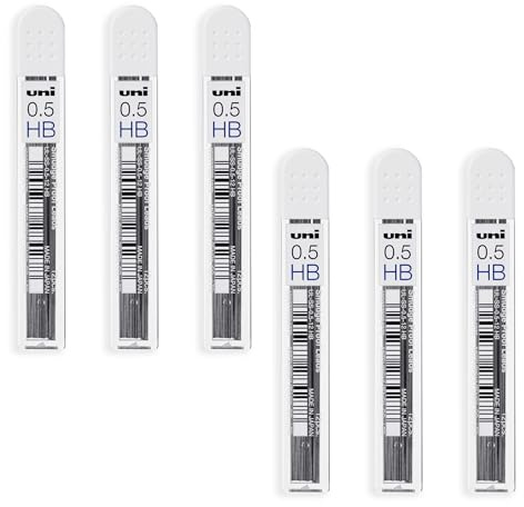 72 x Uni-Ball Kuru Toga Nano Dia 0.5mm HB Mechanical Pencil Refill Leads (6 Packs)