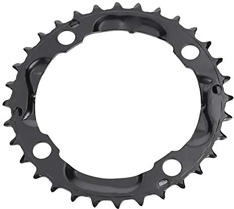 Dioche Bike Chainring, 32T 104mm BCD Steel Round Chainring Chain Ring for Mountain Bike Part Black