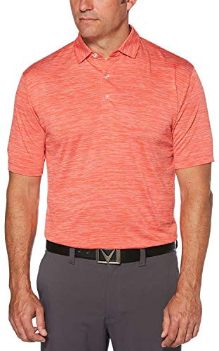 Callaway Herren Broken Stripe Shirt Polo, Cayenne, L