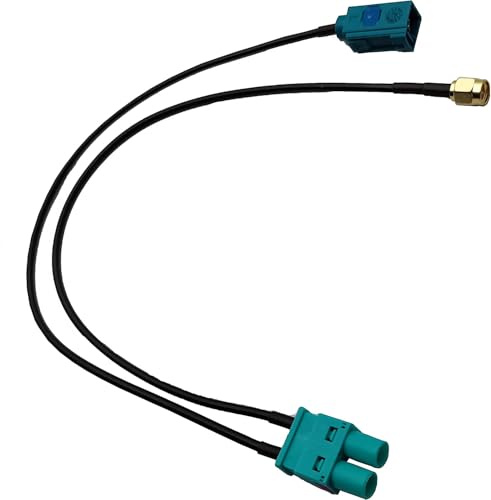 M.I.C. Zubehör Radios: SKAA-59B DAB+ Antennen-Adapter (Doppel-Fakra auf SMA) – PASSIV, KEIN Verstärker – NUR für Doppel‑FAKRA‑UKW‑Antenne – NICHT für Original-Radios/Navi/GPS