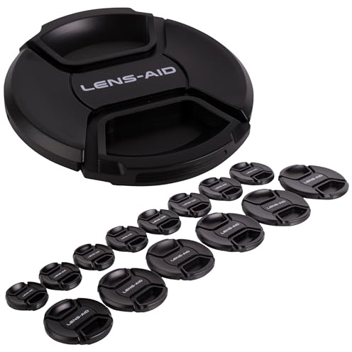 Lens-Aid Objektivdeckel für Kamera Objektive: Lens Cap Ersatz-Schutzkappe kompatibel mit Canon, Nikon, Fujifilm, Olympus, Sony, Panasonic, Pentax etc.