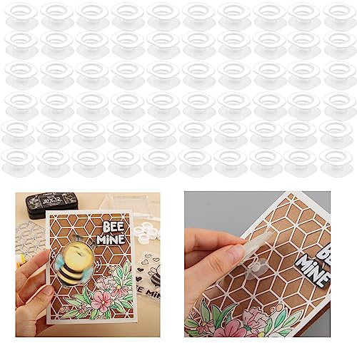 OTCRAFT Mini-Action-Wobbler, selbstklebende Federn, kleine Wobbler, für Kartenherstellung, DIY, Scrapbooking, Kunstprojekte, Handarbeit, Scrapbooking, Verzierungen, 180 Stück