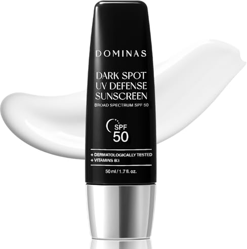 DOMINAS Dark Spot UV Defense Sunscreen SPF 50, No White Cast, 1.7 fl.oz