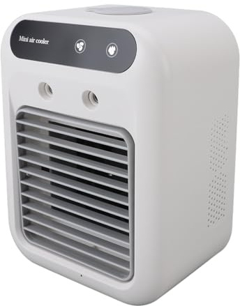 Ventilador de Aire Acondicionado Portátil, Enfriador de Aire Evaporativo Profesional con Tanques de Agua de 500 Ml de Capacidad, Adecuado para la Habitación del Automóvil,
