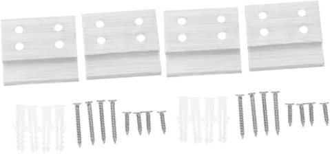 PartyKindom 4 Stück Hängende Dekorative Tafel Schweres Spiegel Montagezubehör Spiegelaufhänger Schweres Bild Aufhängezubehör Spiegel Aufhängezubehör Kopfteil Wandhalterungen