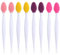 8 pcs pinceau à lèvres, Brosse exfoliante pour les lèvres, outil d'exfoliation en silicone double face, mini-pinceau nettoyant pour les lèvres pour hommes et femmes, aspect plus lisse