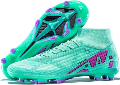 Kmrlofiy Botas de Fútbol Hombre Zapatillas De Fútbol Profesionales Spike Aire Libre Zapatos de Fútbol Atletismo Training Calzado de Fútbol Hombre Niños (KBA-K26, 42EU)
