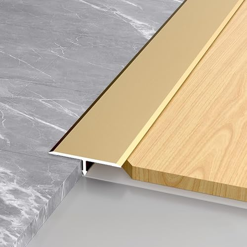 Raouoae Profilo Di Transizione T Robusto, 3 Pezzi Da 100cm, Strisce Per Pavimenti In Laminato E Piastrelle, Giunto Decorativo Durevole Per Uso Domestico, Profili Di Giunzione Per Pavimenti Laminato(Br