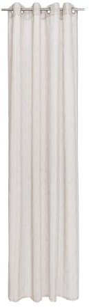 Gözze Ösenschal - Beige - Polyester - 140 x 245 cm - mit Längsstreifen