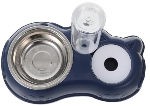 HOMOBABE 1juego Comedero Automático para Mascotas Alimentador Dual y Bebedero para Perros y Gatos Diseño Extraíble y Antideslizante Fácil De Limpiar y Usar Degradado