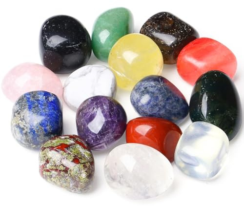 XIANNVXI 15 Pcs Cristal de Guérison Pierre de Cristal | Cristaux Naturelle Pierre Cristal Pierres Précieuses Cristaux