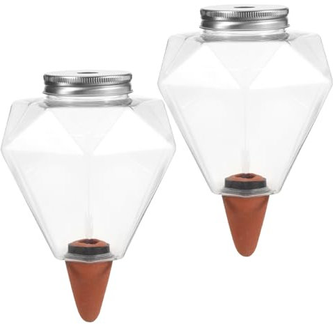 BAZEITFLOW 2piezas Regadera Automática para Plantas Herramienta De Riego De Jardín Dispositivo De Riego para Suculentas Bebedero para Plantas para Balcones y Interiores