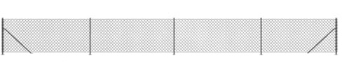 Maschendrahtzaun mit Bodenflansch 1,1x10 m Anthrazit - Stabiler Sichtschutzzaun für Garten, Terrasse & Grundstück - Witterungsbeständig & Einfach zu Montieren