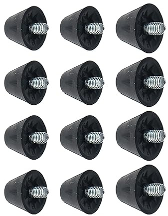 12x Crampons de Football et Rugby, Pointes Antidérapantes M5 en Nylon, 8x13mm + 4x16mm pour Chaussures de Sport