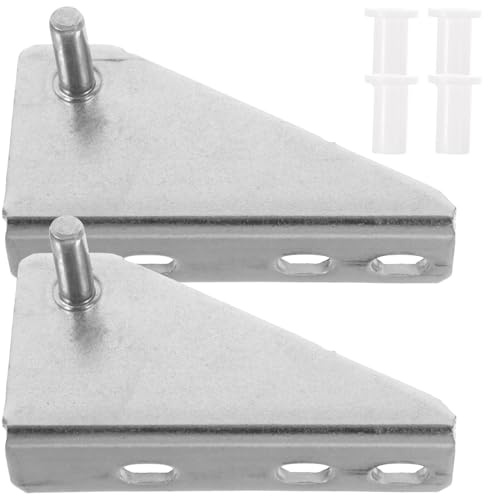 Ipetboom 2pcs Stainless Steel Refrigerator Hinge Door Axle with Rubber Cap 35mm for Small Freezer Repair Fridge Accessory Household Freezer Replacement Kit