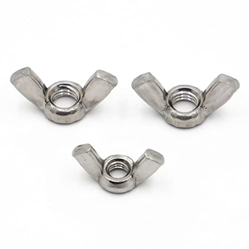 Flügelmutter Flügelschrauben aus Edelstahl 304, M3-M12, 48 Stück(M3 10pcs)