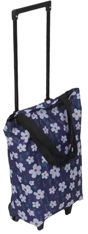 balacoo Carrello con Tessuto Oxford Resistente con Telaio Rinforzato la Spesa Pieghevole e Ruote per Scale, Trolley Versatile Blu per Shopping e Camping