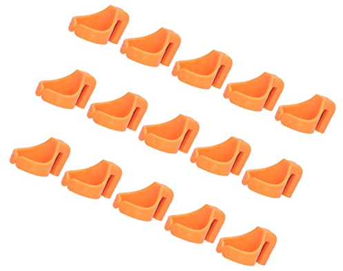Sewing Thimble Ring Thread Cutter, 15Pcs Adjustable Plastic Finger Protector with Built-in Blade, Precise Yarn Fishing Line Cutting, for Quilting Knitting Crafters