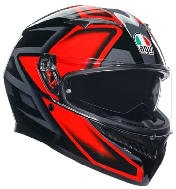 AGV K3 Compound Helm, schwarz/rot, L (59/60)