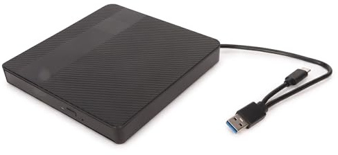 Tragbares USB 3.0-Gehäuse-Set für Externe Optische Laufwerke, Ultraschlank, Typ C, Externer CD-Brenner, Kompatibel mit 9,5 Mm, 9 Mm SATA, CD, DVD, BD, Optisches Laufwerk