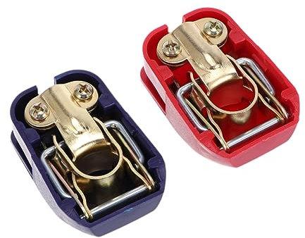 DRESSOOS Autobatterieklemme 1 Paar autobatterie klemmen autobatterie anschlussklemme Batteriepolklemme Batterieklemme Batteriepolanschlüsse Stecker für Autobatterie Verbinder Terminal