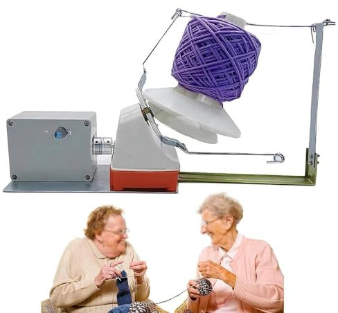 DPLXFPP Automatischer Garnknäuelwickler, Elektrischer Strickroller, Haushalts-Wolldrehmaschine, Swift-Garnwickler, Strickmaschine Für Familie, Wollfadenknäuel-Nähwerkzeug