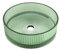 Baikal Lavabo sobre Encimera | Redondo | Cristal Verde | 36 x 36 x 11 cm | Sin Orificio para Grifo | Lavabo Baño | Envío con Embalaje Reforzado