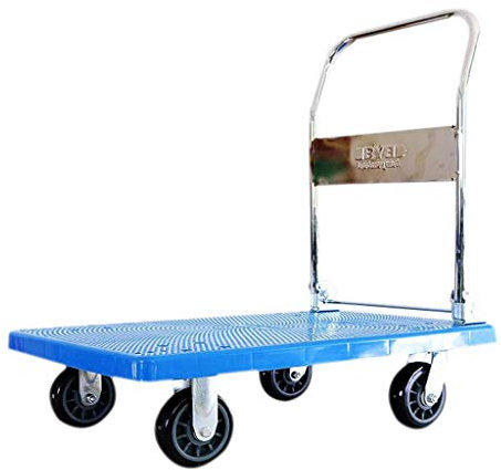 TETEOLALA Karren, Plattformwagen, Lager, Büro, Garten, Garage, Werkstatt, zusammenklappbar, robust, Flachbett, Transportwagen, Handwagen/a
