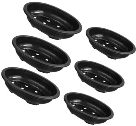 BEBEMOKO 6piezas De Plástico para Bonsái Tiestos De Flores para Interiores y Exteriores para y Ventanas para Jardín