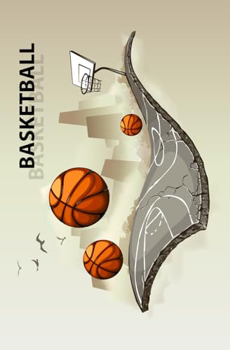 BasketBall Quaderno A5 200pg: (Quaderno Sketchbook Diario Notebook - Copertina flessibile - 200 pagine 100 fogli bianchi)