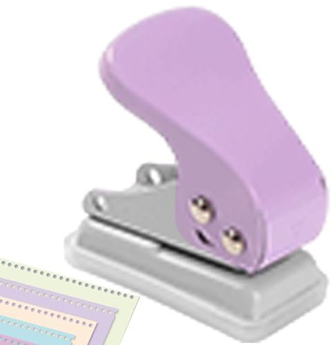 Perforatrice Monotrou,Perforatrice - Perforateur portable 1 trou | Perforateur ergonomique, perforateurs en papier robustes, fournitures scolaires à domicile pour étiquettes artisanales, vêtements, bi
