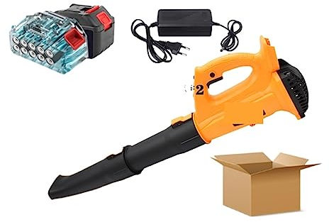 Ventilatore soffiante, Velocità 320 CFM Aeratore senza fili industriale ， Spazzatrice for foglie di neve Attrezzi for parti da giardino ， Polvere for la cura del prato for batteria da 21 V(Two batteri