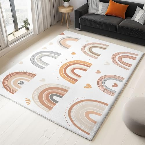 Alfombras ultrasuaves, lavables a máquina, antideslizantes, para sala de estar, un conjunto de bonitas alfombras de felpa esponjosas para dormitorio, habitación de los niños, mesita de noche, sala de