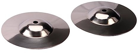LOLIPPYY 2stücke Crash-becken Für Schlagzeug Metallbecken Silberbecken Für Schlaginstrumente Zubehör Hochhart Und Schlagfest