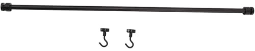 sporful Barra magnética para camping, barra suspendida portátil con ganchos para camping y uso doméstico, acero negro de 19.7 pulgadas