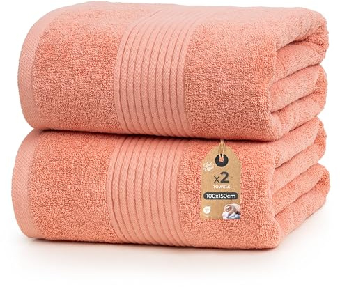 Cloud Pillow set asciugamani bagno 2 pezzi 100x150 cm – asciugamani da bagno 100% cotone 500 g/m2 – morbidi, assorbenti e resistenti – Standard 100 by OEKO-TEX