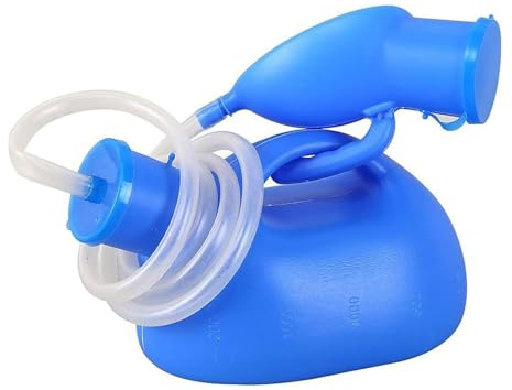 Urinoir portable de 2000ml for hommes, avec tube de 1,4m, récipient de collecte for personnes âgées et incontinentes.