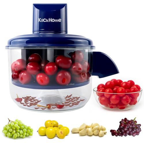 KlickHome - Grape peeling machine, Rechargeable Electric Peeler Machine, Fruit Peeling Tool for Small Fruits Fast Skin Remover for Grapes, Cherry, and other small Fruits, Portable Peeler