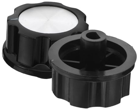 IWOWHERO 2 Perillas de Control para Estufa de Gas, Plástico Negro, Repuesto para Cocina con Compatibilidad Versátil y Mayor Eficiencia