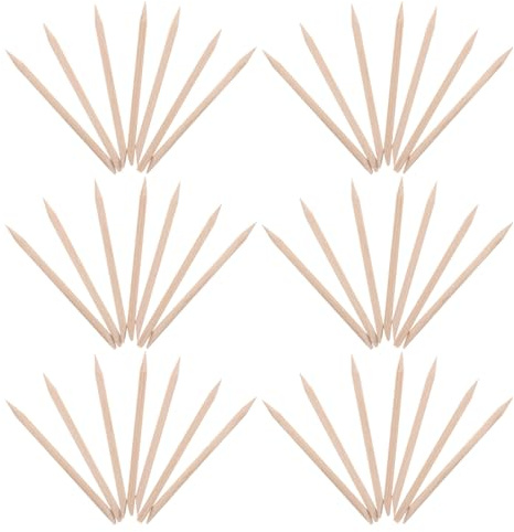 ERINGOGO 200 Pezzi Bastoncini in Legno per Cuticole Unghie Doppia Punta per Manicure e Pedicure Strumenti Precisi per Cura Unghie Pulizia e Modellatura Cuticole Accessori per Nail Art e