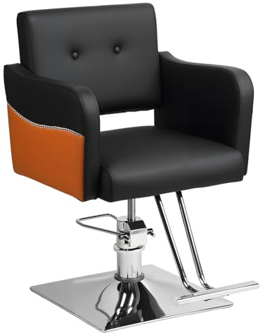 Sedia da parrucchiere, sedia da parrucchiere con pompa idraulica resistente, girevole a 360°, sedie da salone di bellezza, attrezzature ergonomiche per parrucchieri, capacità di carico massima 150 kg