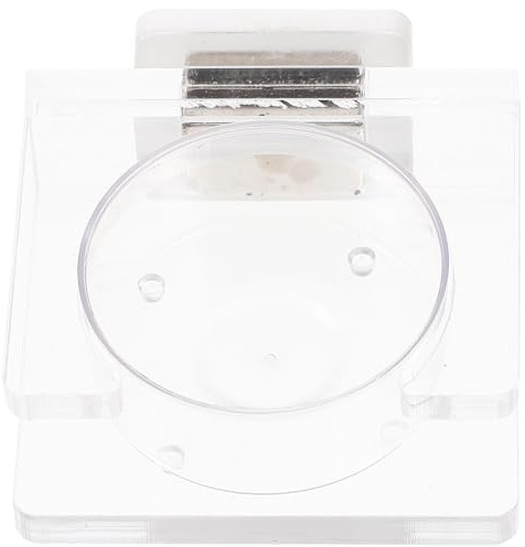 HOMSFOU Mangeoire Magnétique pour Reptiles Bol d'eau Suspendu, Plat Alimentaire Portable en Plastique, Accessoire pour Lézards et Petits Reptiles, Taille pour Terrarium