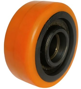 HDZOFZOA, ruota ausiliaria per carrello elevatore, in poliuretano, ruota di guida speciale per carrello elevatore, forte portante e facile da installare